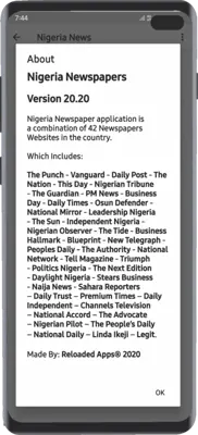 Nigeria News android App screenshot 0