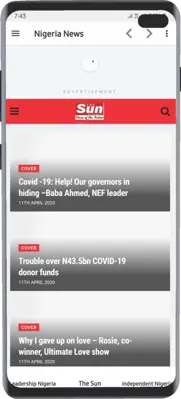 Nigeria News android App screenshot 2